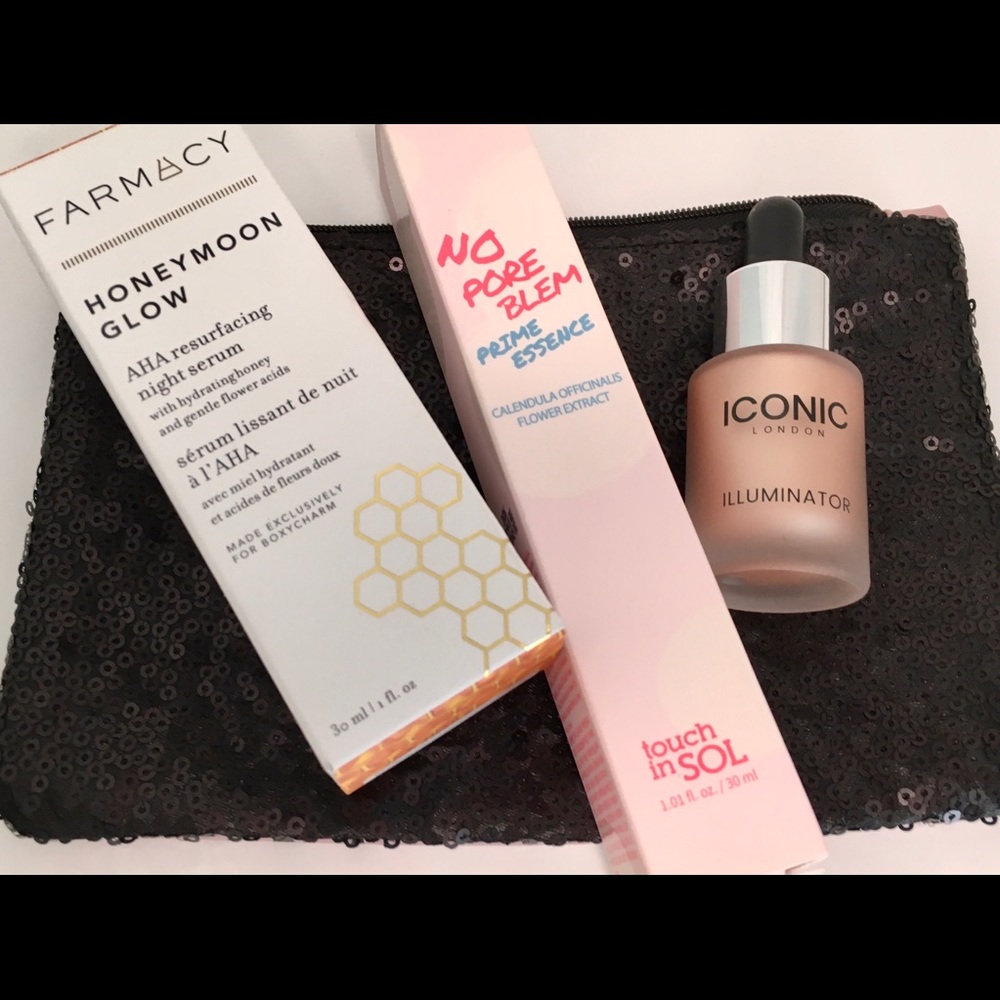 NWOT. Skincare Bundle: Farmacy, Touch in Sol, Iconic London